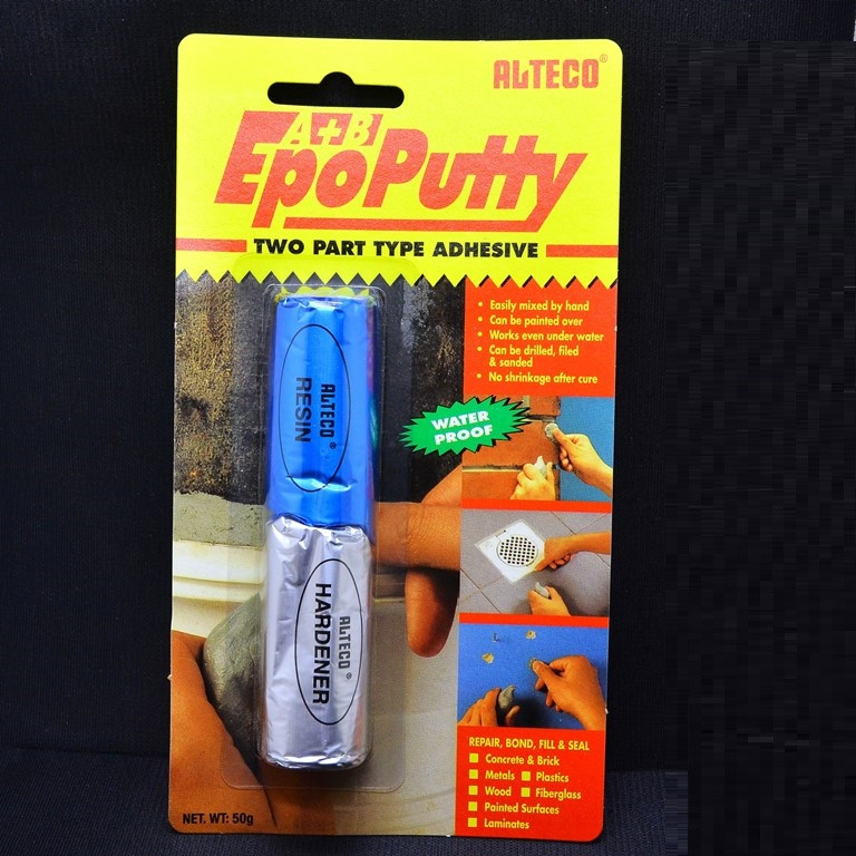 

LEM EPO PUTTY BESAR 50GR ORI ASLI set alteco porting 150 g lem universal beton fiberglass logam pvc plastik kayu akuarium aquarium waterproof