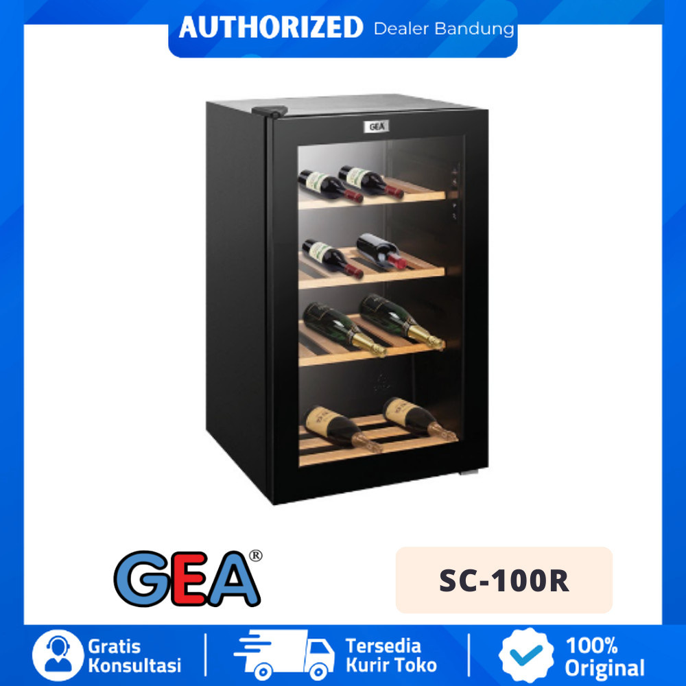 GEA SC 100Y SC-100Y KULKAS WINE COOLER DISPLAY COOLER SINGLE ZONE