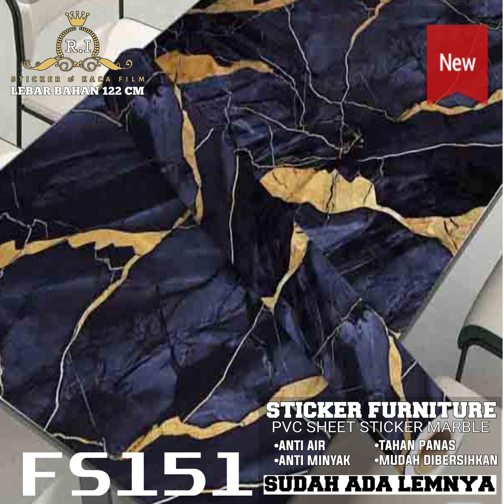 Stiker Marble Gossy Kayu Dan Dinding Anti Minyak Dan Air