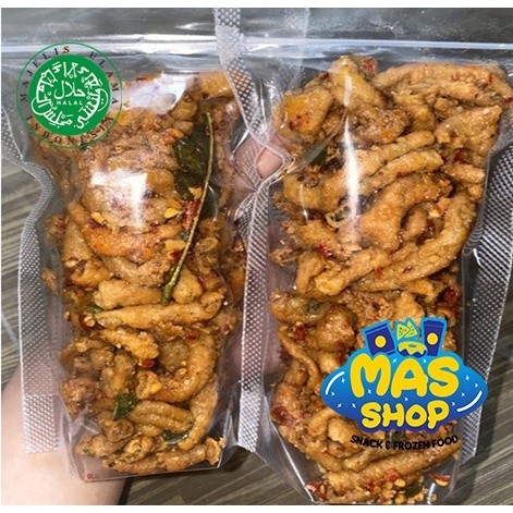 

Kripik usus pedas daun jeruk 70gr kripik usus krispi crispy kriuk cikruh pedas jeruk original Usus Crispy Bumbu Rempah Daun JerukMSDMas Shop