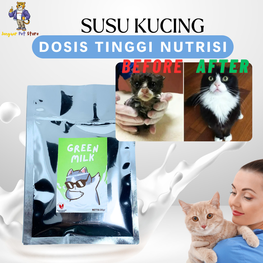 [GROSIR] CAT MILK SUSU KITTEN ANAK KUCING SACHET 20GRAM SUSU TINGGI NUTRISI UNTUK KUCING DAN ANJING 
