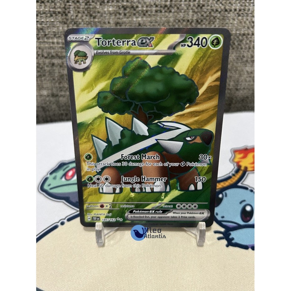 Pokemon TCG English Torterra ex - 185/162 - Full Art Secret Rare Scarlet & Violet: Temporal Forces