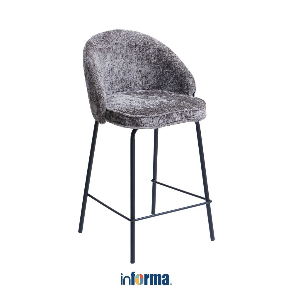 Informa Lavel Kursi Bar Bar Stool Kursi Kafe Bartending Dengan Sandaran Furniture Ruang Makan