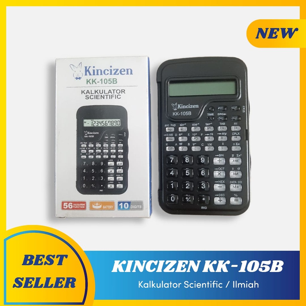 

KALKULATOR ILMIAH KINCIZEN KK-105B - CALCULATOR SCIENTIFIC SEKOLAH SIN COS TAN