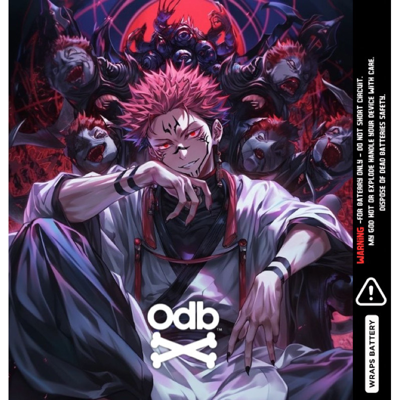 

PROMO Pelindung Baterai - Skin Wrap Baterai 18650 Odebe x Anime Jujutsu Kaisen Gojo Satoru Sukuna Original Desain Full Motif - Stiker Skin Wrap Baterai 18650 Segala Merk Tahan Lama