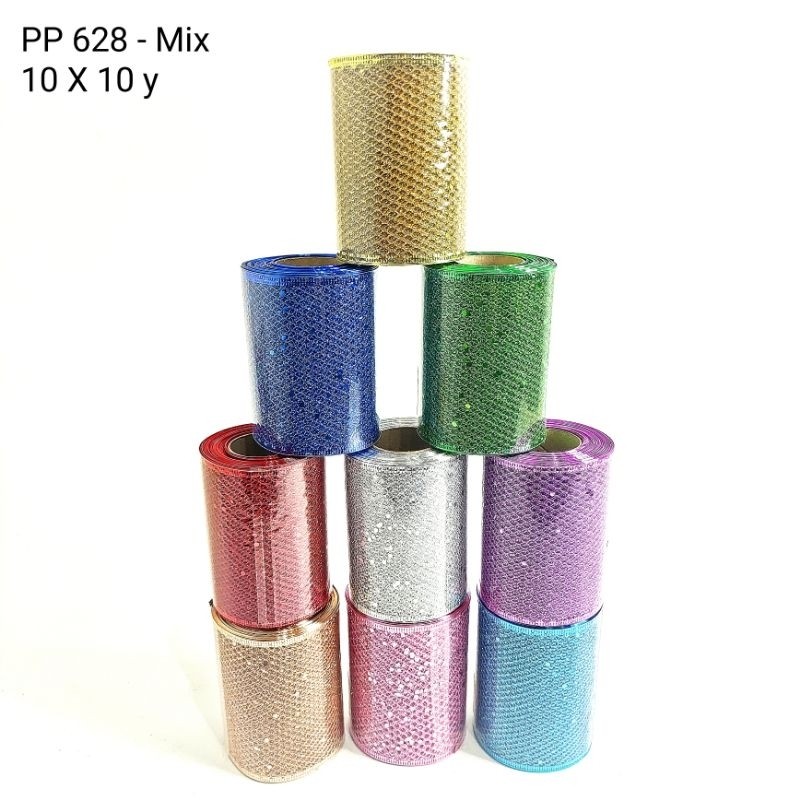 

GROSIR Pita Natal Kawat Glitter 10 Cm Pita Jumbo Natal Hiasan Kado Santa Termurah Hiasan Pohon Ornamen Pita Besar Christmas Tree Ribbon