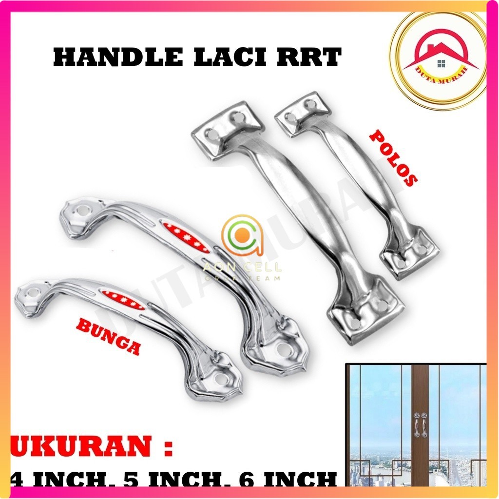 [AN] TARIKAN LACI RRT Polos dan Bunga Handle Pintu Lemari Handle Tarikan Pintu Handle Laci TARIKAN P