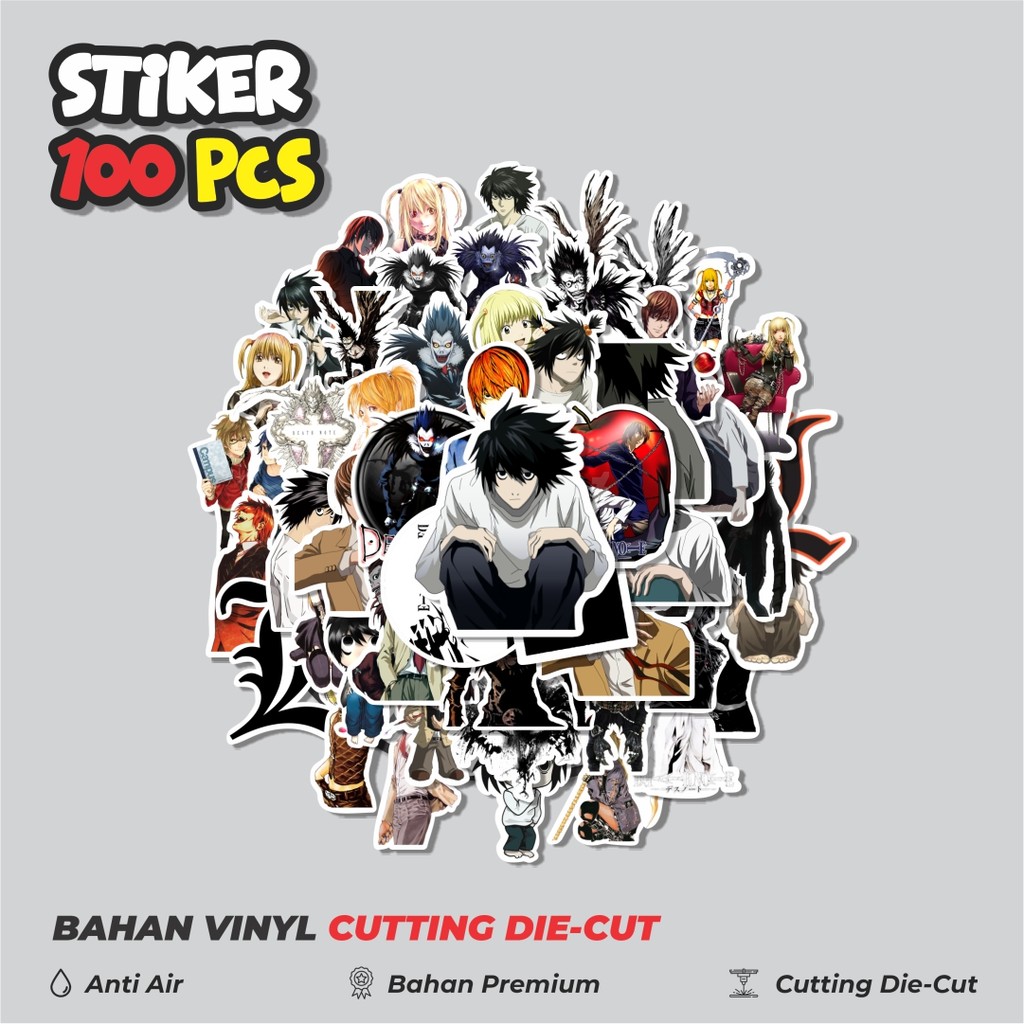 

Terbaru! 50 pcs Stiker Anime Death Note Dekorasi Lucu Kreatif untuk Notebook, Skateboard, HP