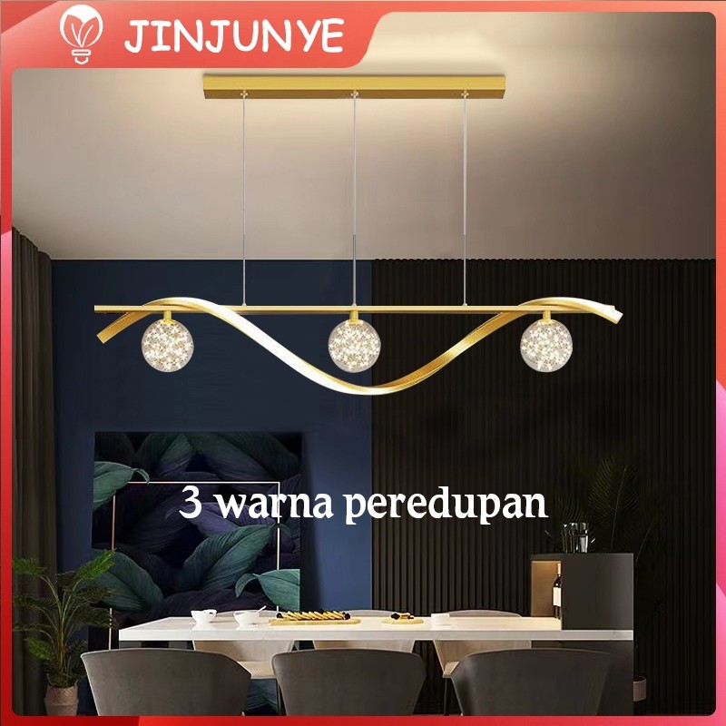 WOW Lampu Gantung Mini Bar Nordik Lampu Gantung Meja Makan Gold Lampu Gantung Minimalis Modern Lampu