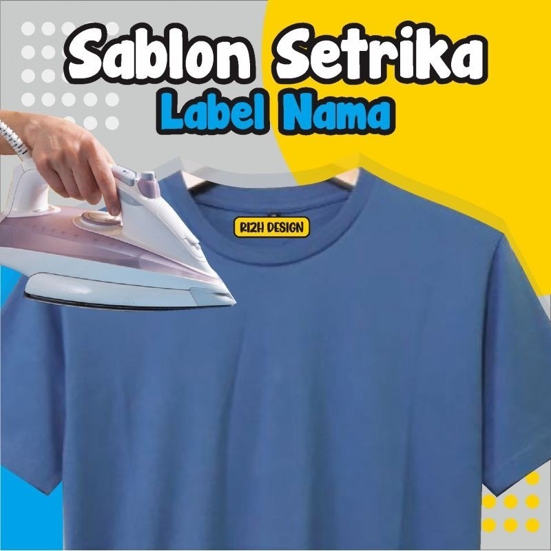 

(30pcs) Sablon Setrika Label Nama, Ciri Baju, Sablon Praktis,