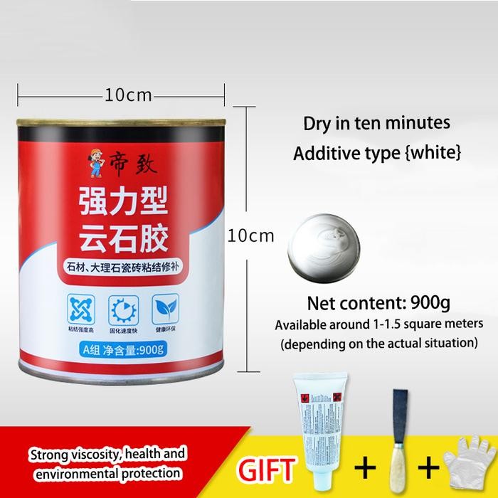 900g Lem Keramik Super Kuat / Lem Granit Super Kuat /Lem Granit Marmer - Putih - 900g