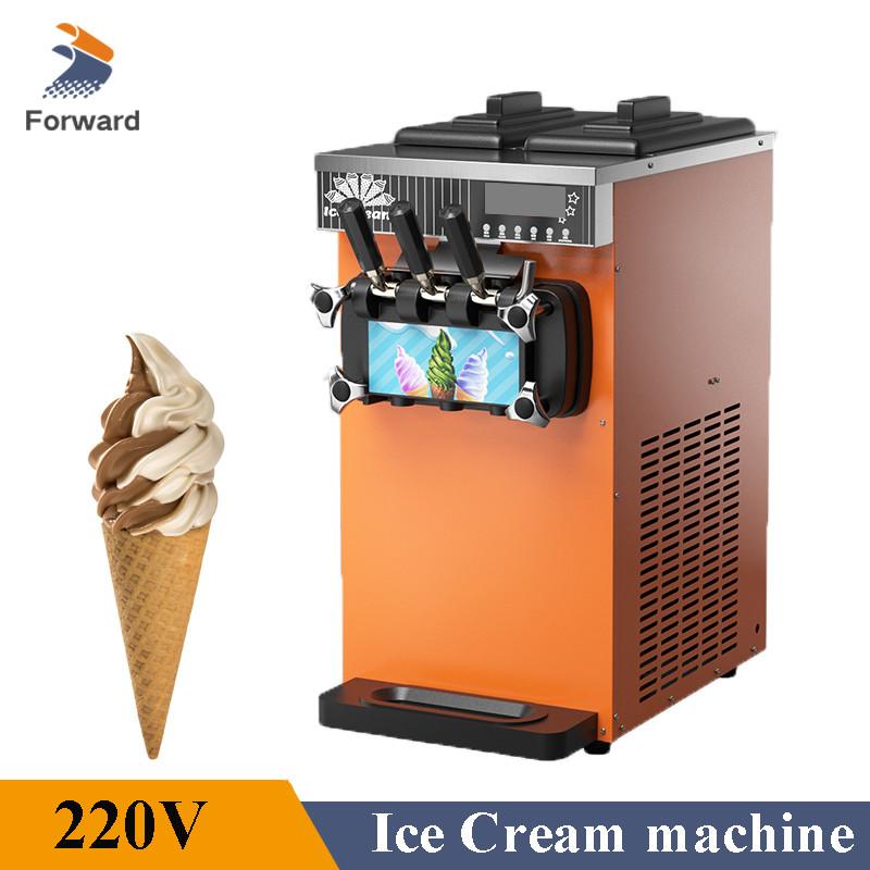 Small Size Commercial Soft Ice Cream Cone Filling Machine Soft Serve Ice Cream Sundae Maker Cold Des