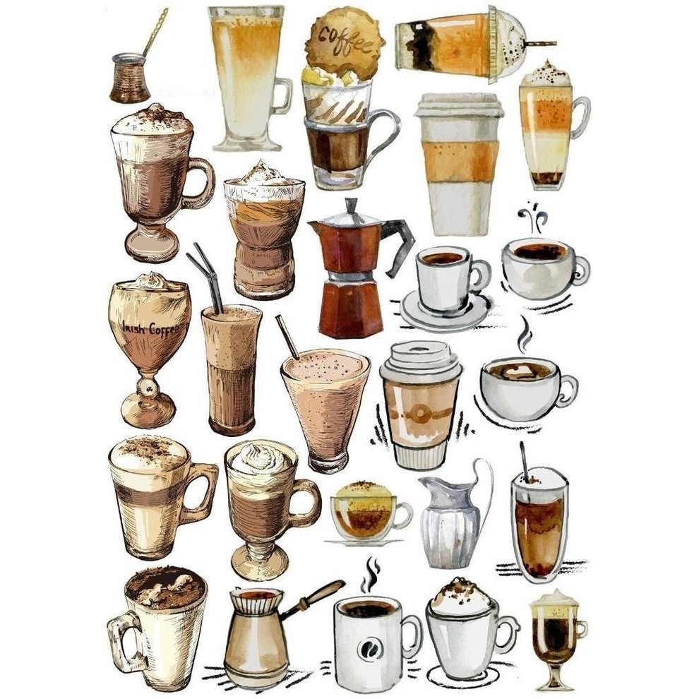 

READY Ephemera by Thema Journal Kit - Journal Kit Aneka Thema (100pcs) - COFFEE LOVERS SIAP KIRIM