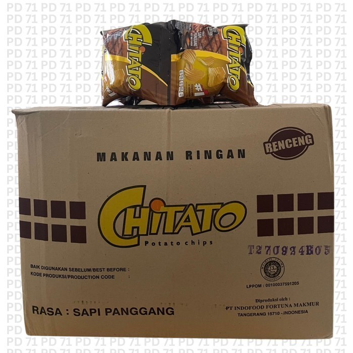 

New 1 DUS ISI 6 RENCENG CHITATO BBQ BARBEQUE SNACK CIKIPremium