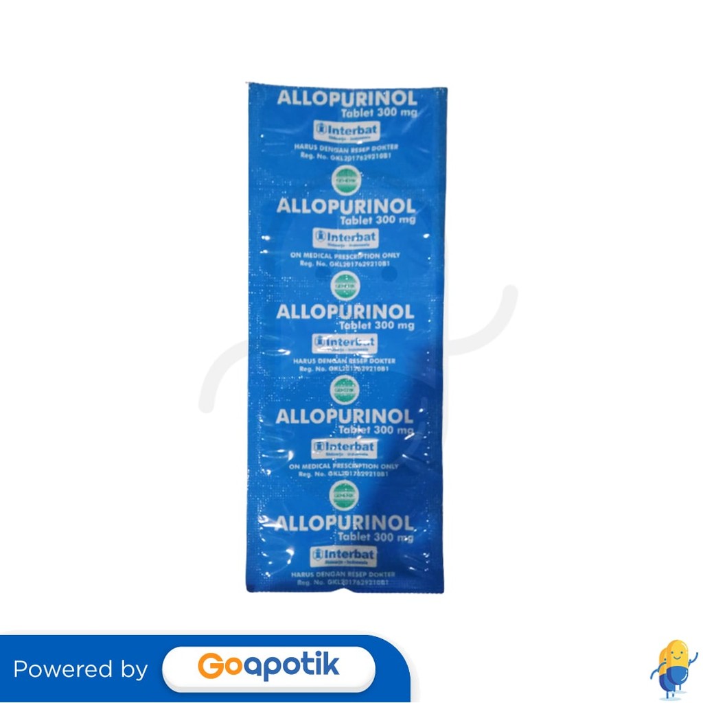 Allopurinol Interbat 300 Mg Strip 10 Tablet