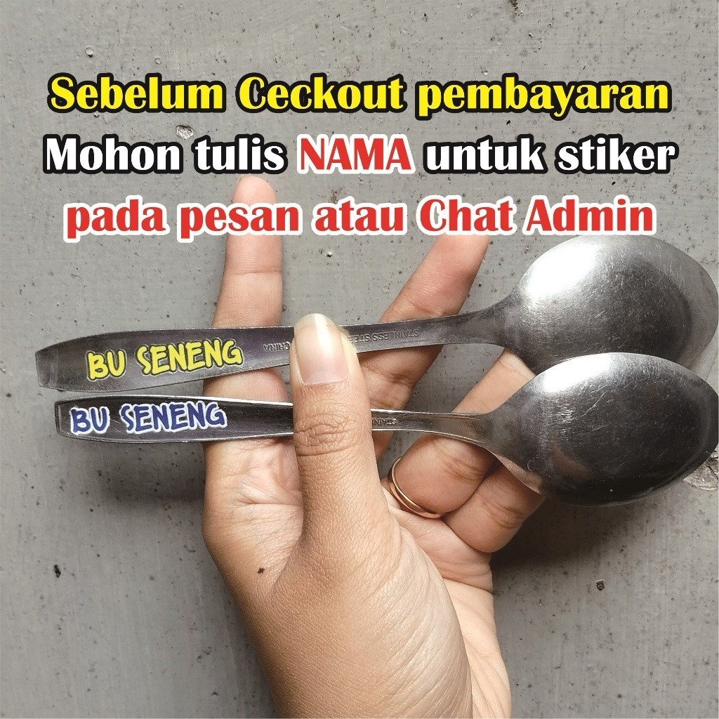 

Sticker Sendok Piring Gelas Waterprof STIKER DTF UV stiker waterproff stiker prabot