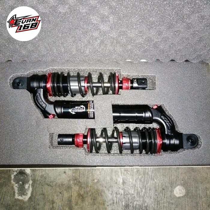 Shockbreaker Shock KTC EVO New Nmax / Aerox 305mm Original KTC - hitam merah