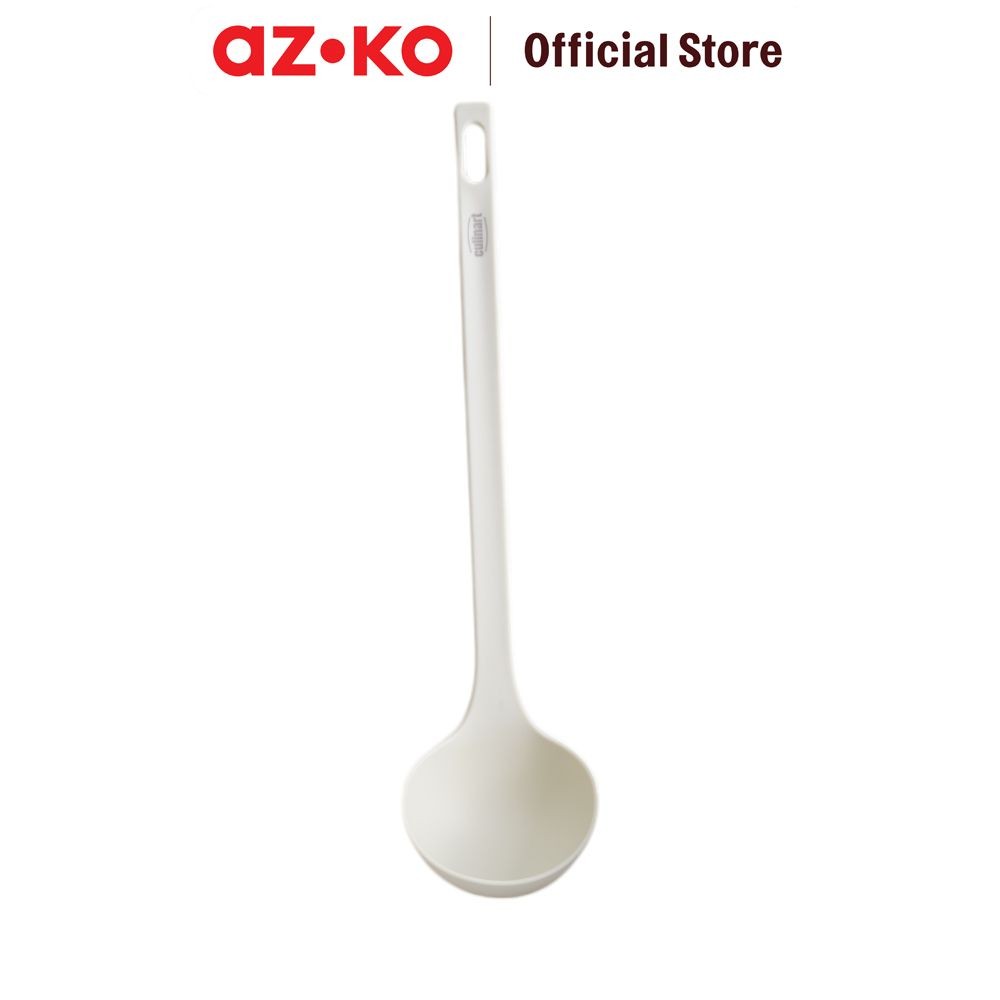 AZKO Culinart Sendok Sup Pbt - Krem Beige Soup Ladle Spatula Sop Kuah Sepatula Sutil Pengangkat Dan 