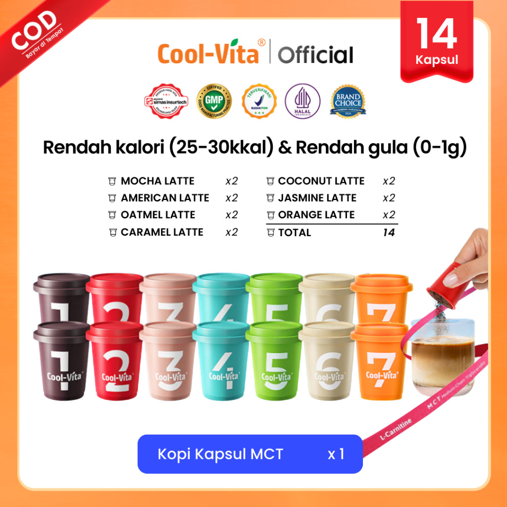 

JAMIN MURAH !!!Terlaris Inovasi Kopi Baru Coolvita Big Box MCT Coffee Mix 14 Kapsul dengan Varian Rasa yang Nikmat(BISA LANGSUNG ORDER)