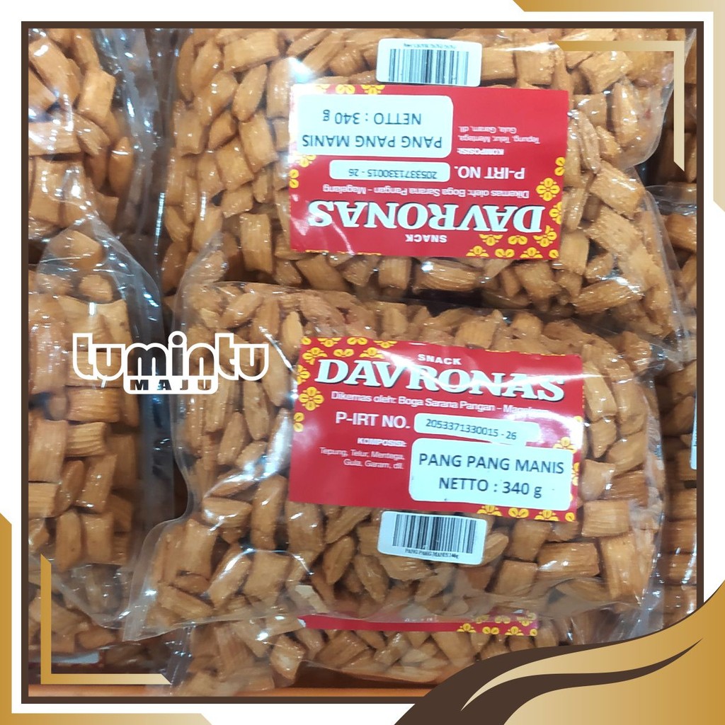 

PANG PANG MANIS 340 gr DAVRONAS / camilan, snack dan oleh-oleh khas Magelang