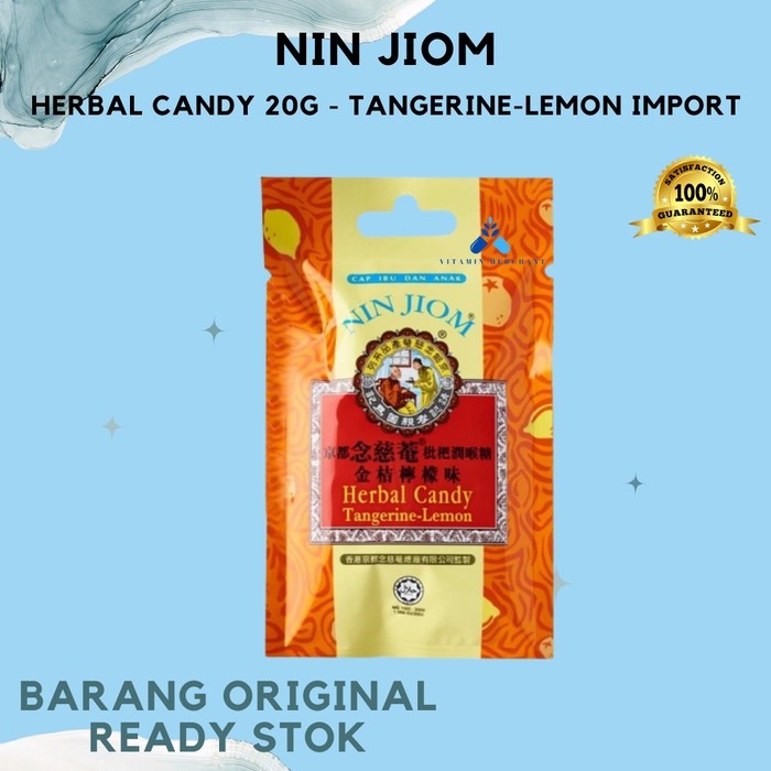 

Nin Jiom Herbal Candy (20g) - Tangerine-Lemon import - vm2