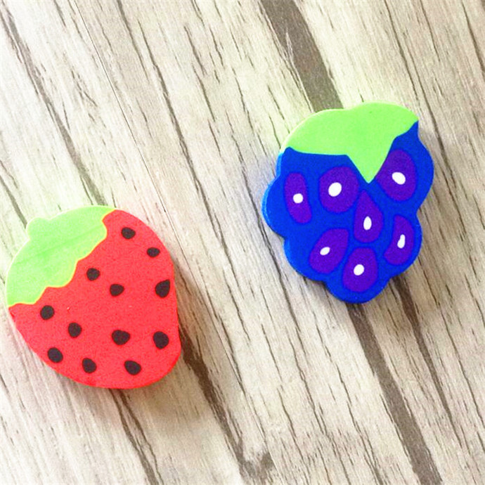 

8pcs Pencils Eraser School Supply Fruit shape Kids Gifts Kids Creative Item Gift Eraser Lovely