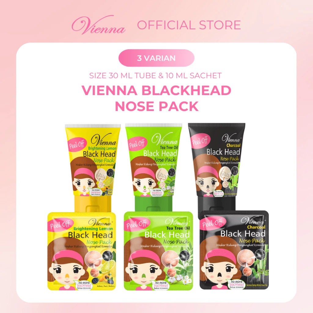 VIENNA BlackHead Nose Pack - Masker Wajah Penghilang Komedo