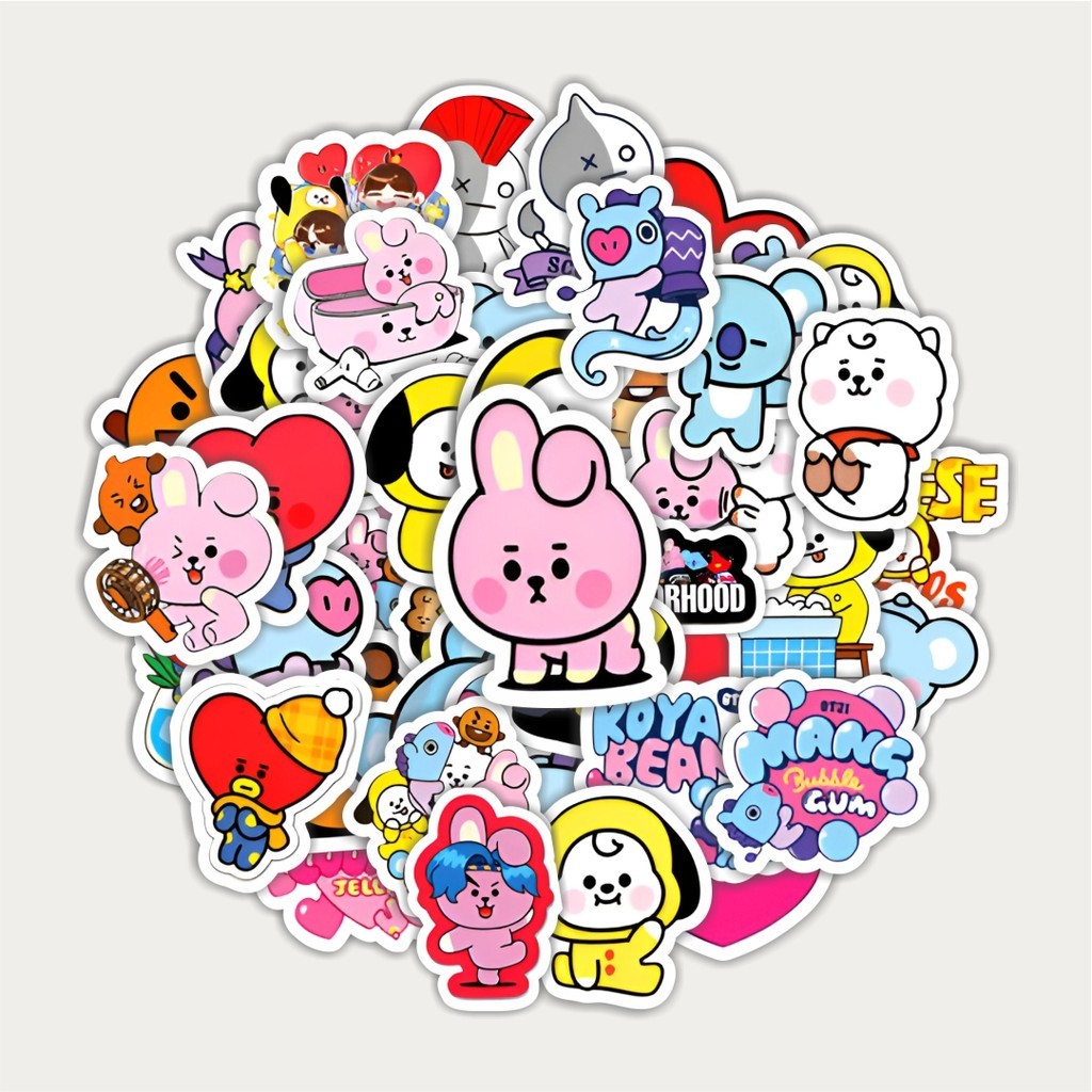 

Sticker Pack Stiker BT21 BTS | Sticker TUMBLR | Stiker LAPTOP KOPER HELM
