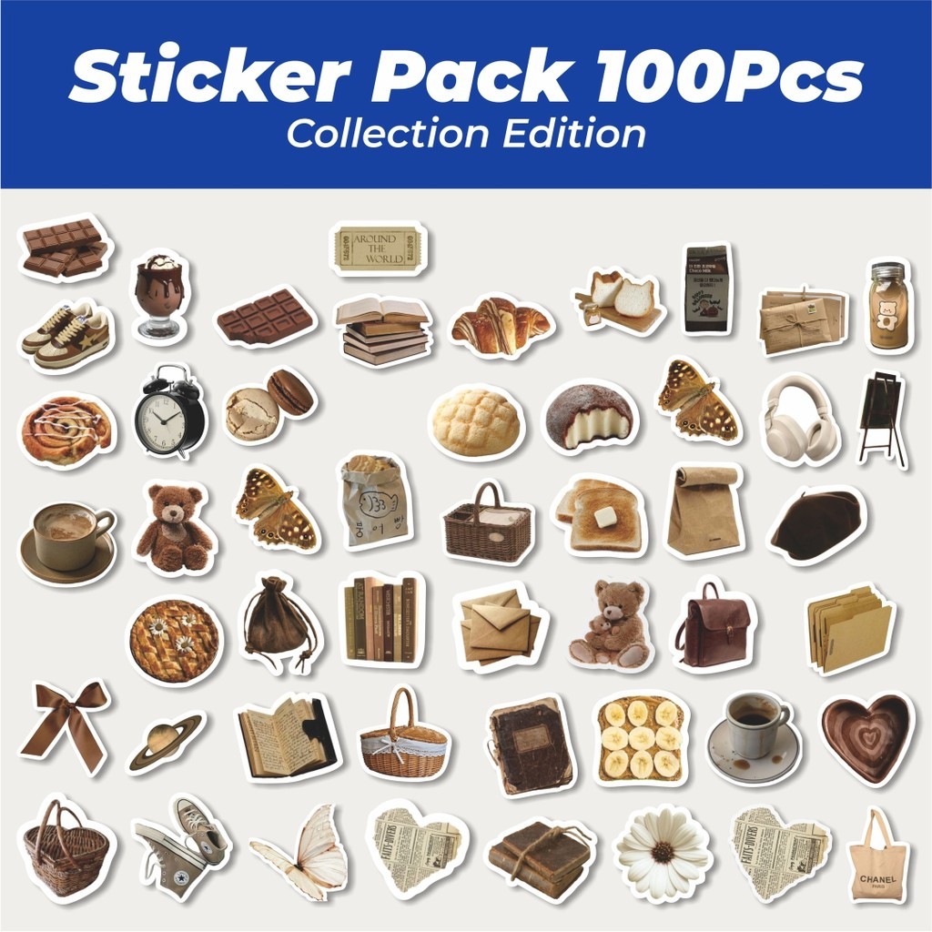 

Hot Stiker INS Style Brown Lucu Anti Air Stikers Berperekat Waterproof Sticker Decal Buat Motor Helm Buku Journal Koper Casing HP Laptop Botol Minum