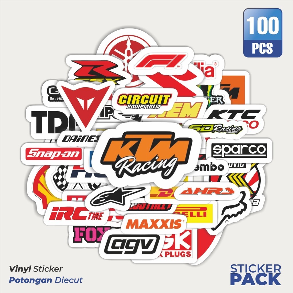 

Stiker Vinyl Stiker Logo - Logo Motor Waterproof Aesthetic- Untuk Laptop, Motor, dan Helm - Paper Stationery Pack