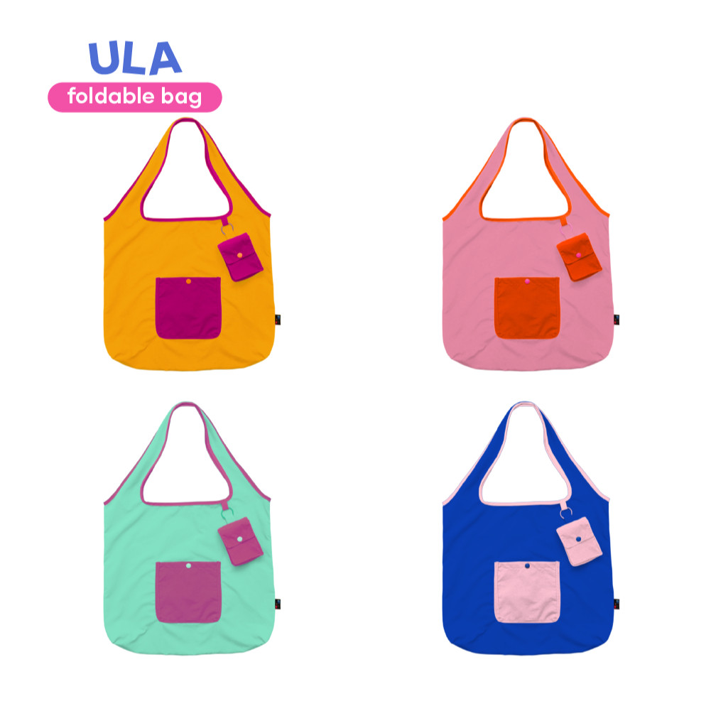 DI81 Foldable Nylon Bag | Foldable Shopping Bag | Tote Bag Nylon | Tas Belanja Lipat - ULA Series