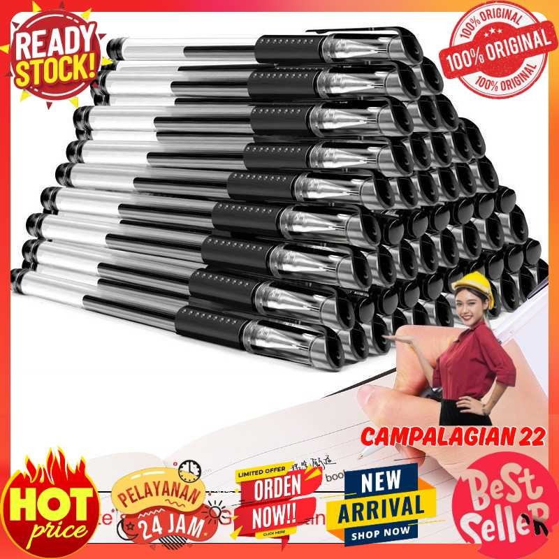 

KISSBUTY Pulpen Gel 0.5mm Isi Ulang dengan Tinta Refill 20 PCS - KB13CM