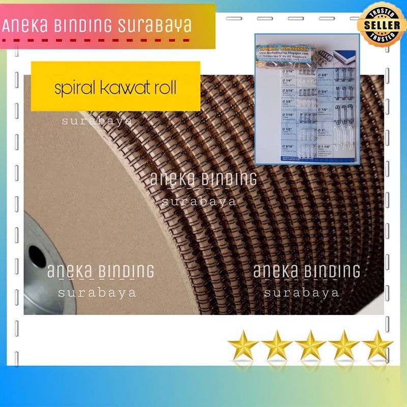 

Spiral Ring Kawat Jilid Roll Ukuran Beragam