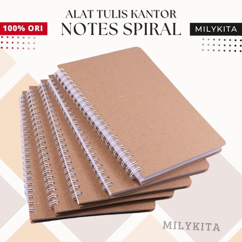 

Notebook / Journal A6 dengan 100 Halaman Jilid Spiral Ideal untuk Catatan Sketsa dan Jurnal Pribadi