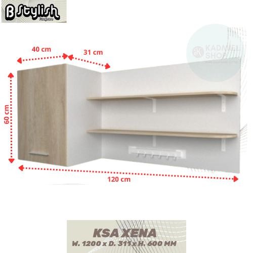 Kitchen Set Rak Dapur Bstylish Lemari Atas dan Bawah - KSAtas Sonoma