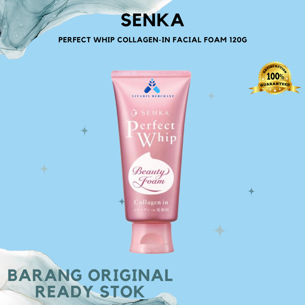 SENKA Perfect Whip Beauty Foam Collagen-in Facial Foam 120g - vm2