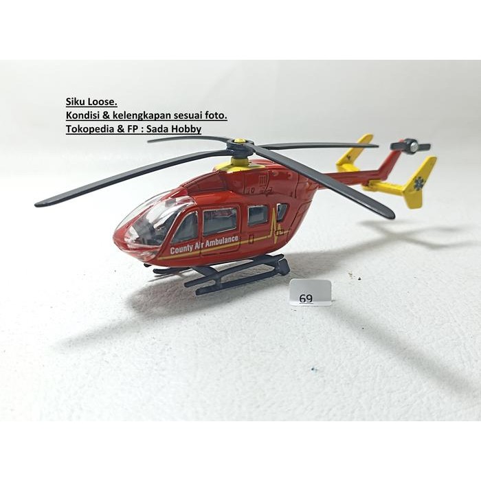 IP3... Siku 1647 Air Ambulance Helicopter 1/87 Unit Only 2ND
