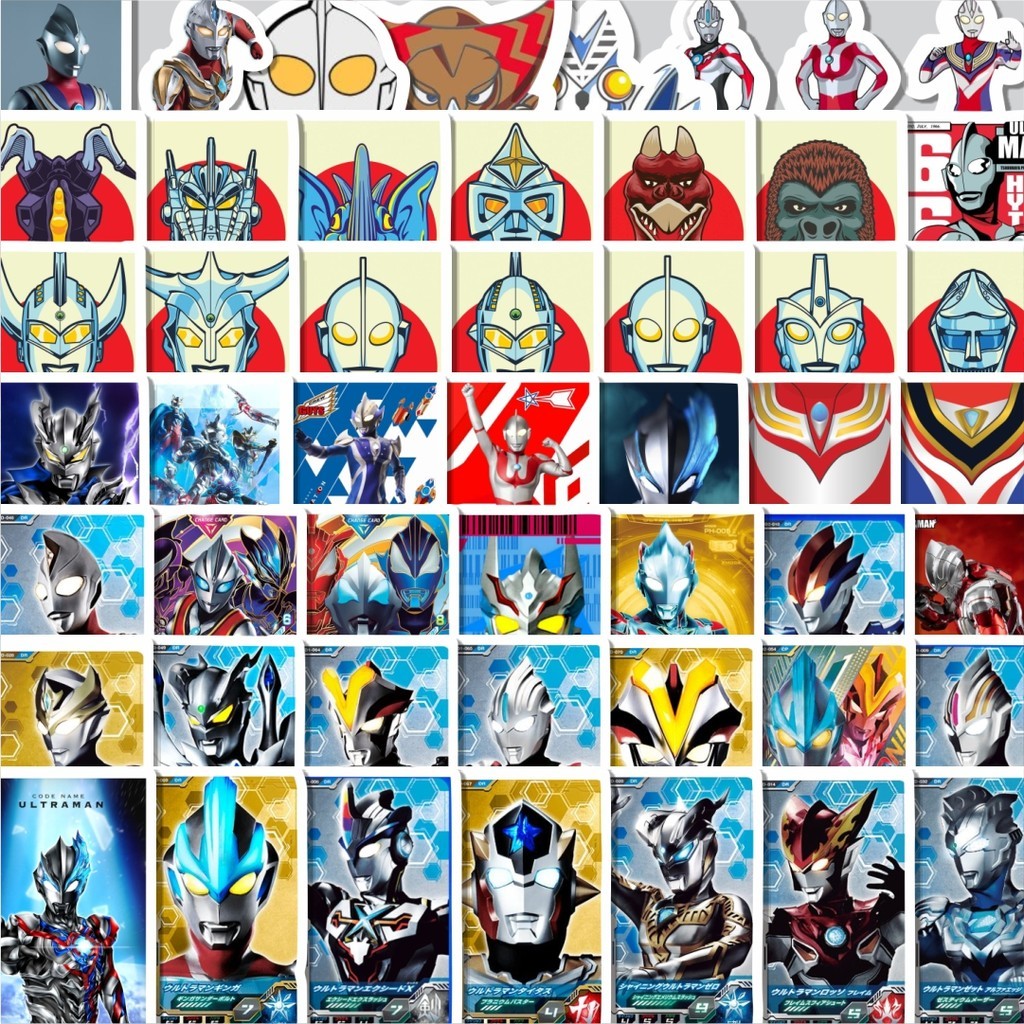 

Stiker Cutting Pack Stiker Kartun Ultraman Isi 100Pcs Series Aesthetic Lucu Keren Untuk Koper Bahan Vynil