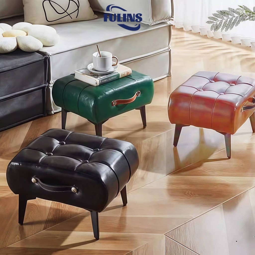 SOFA STOOL Kursi Minimalis /Bangku Kulit/Kotak Bangku sofa Kursi minimalis / sofa kaki besi /sofa st