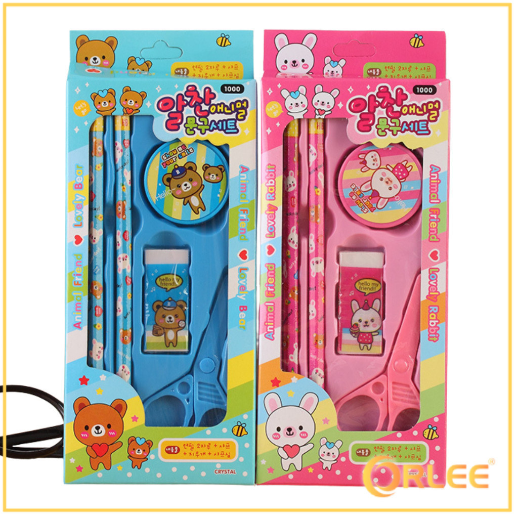 

ORLEE 2014 Alat Tulis Set Lengkap 5 In 1 Motif Karakter Lucu Y1702