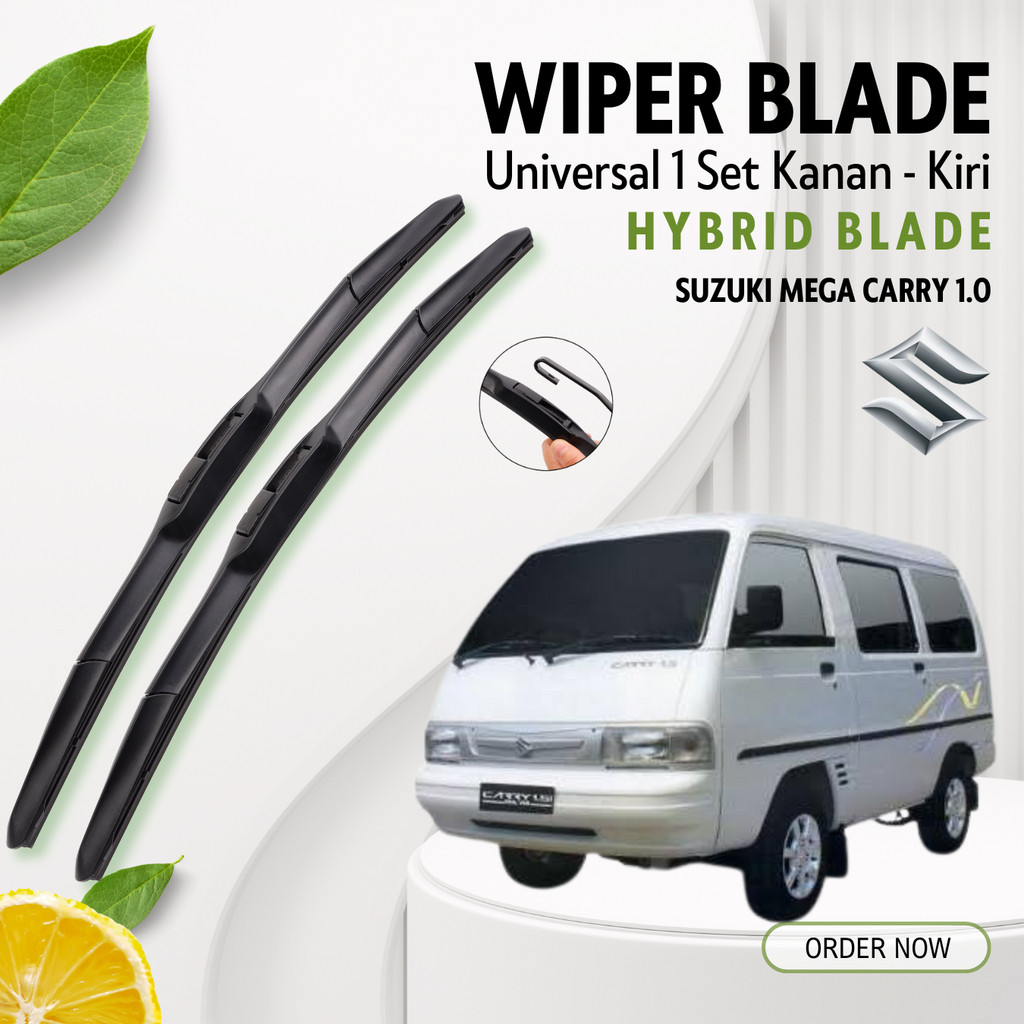 Wiper Mobil Hybrid Mega Carry 1.0  Premium Satu Pasang Kiri Kanan GEDE WIPER