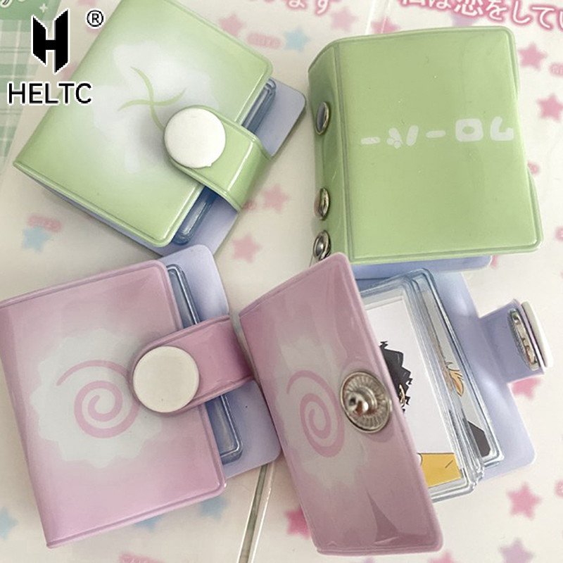

Mini Photo Album 20pcs PVC Double-sided Women 1 Inch Storage Photo Card Holder Portable Pocket PVC Album Kpop Photocards Binder