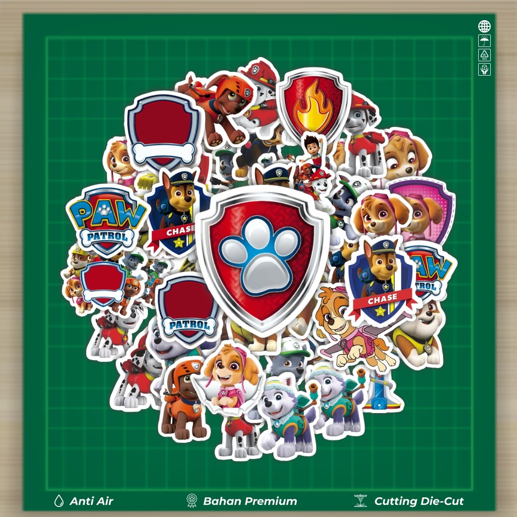 

HOT 50 PCS STIKER Stiker Kartun Paw Patrol Series 2 Stiker Fashion Cars Decal Dingin Kartu Album Custom Vinyl Anti Air- Sticker Aesthetic Buku Journal Koper Casing HP Tablet Laptop Helm Motor Botol Minum