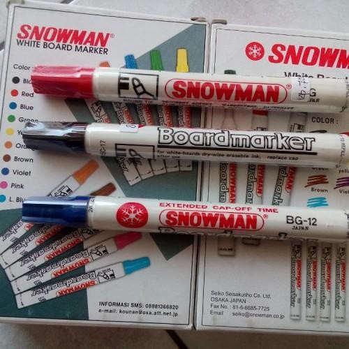 

spidol snowman bg 12 whiteboard - Biru