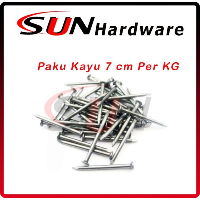 [BERGARANSI] Harga Promo Paku kayu 3 Inch 7 cm Per Kg Triplek Bambu Reng Balok Kaso Seri Berkualitas