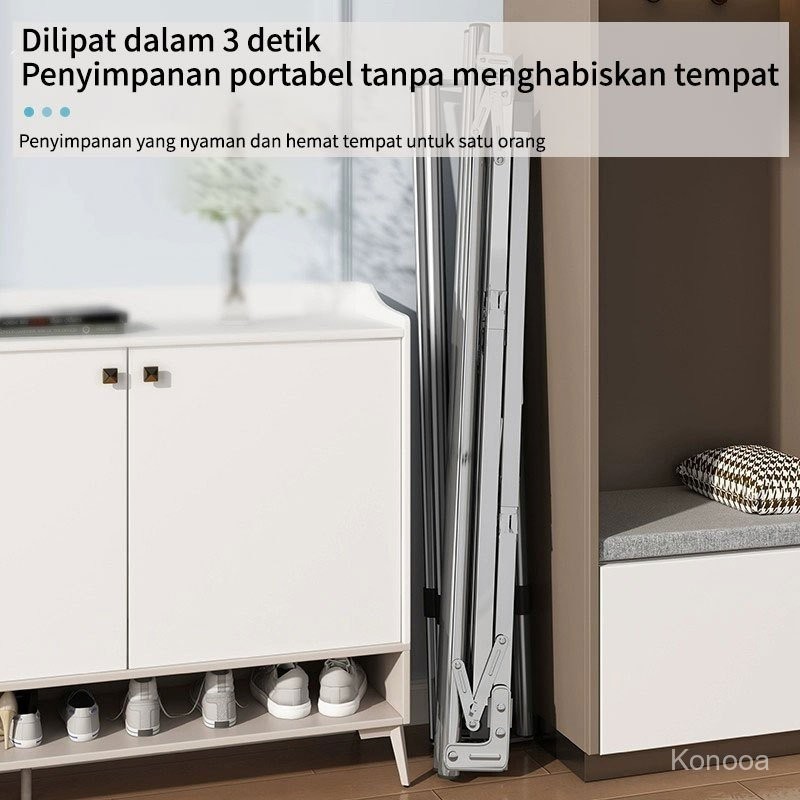 Konooa  Jemuran baju stainless steel -Jemuran -Jemuran Baju Lipat Stainless Steel Portable