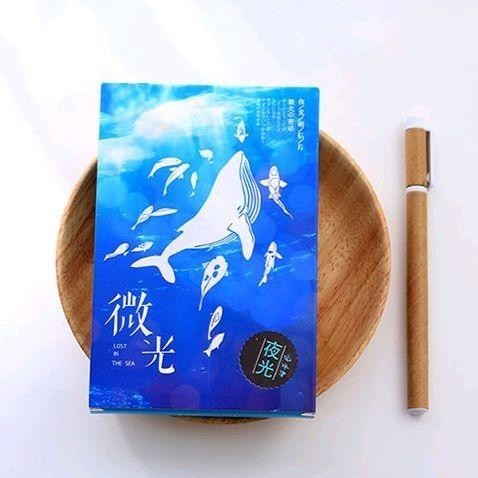 

(Isi 30) Koleksi Kartu Pos / Postcard Gambar Lukisan "Glow in the Dark" (Pemandangan Hewan Laut)