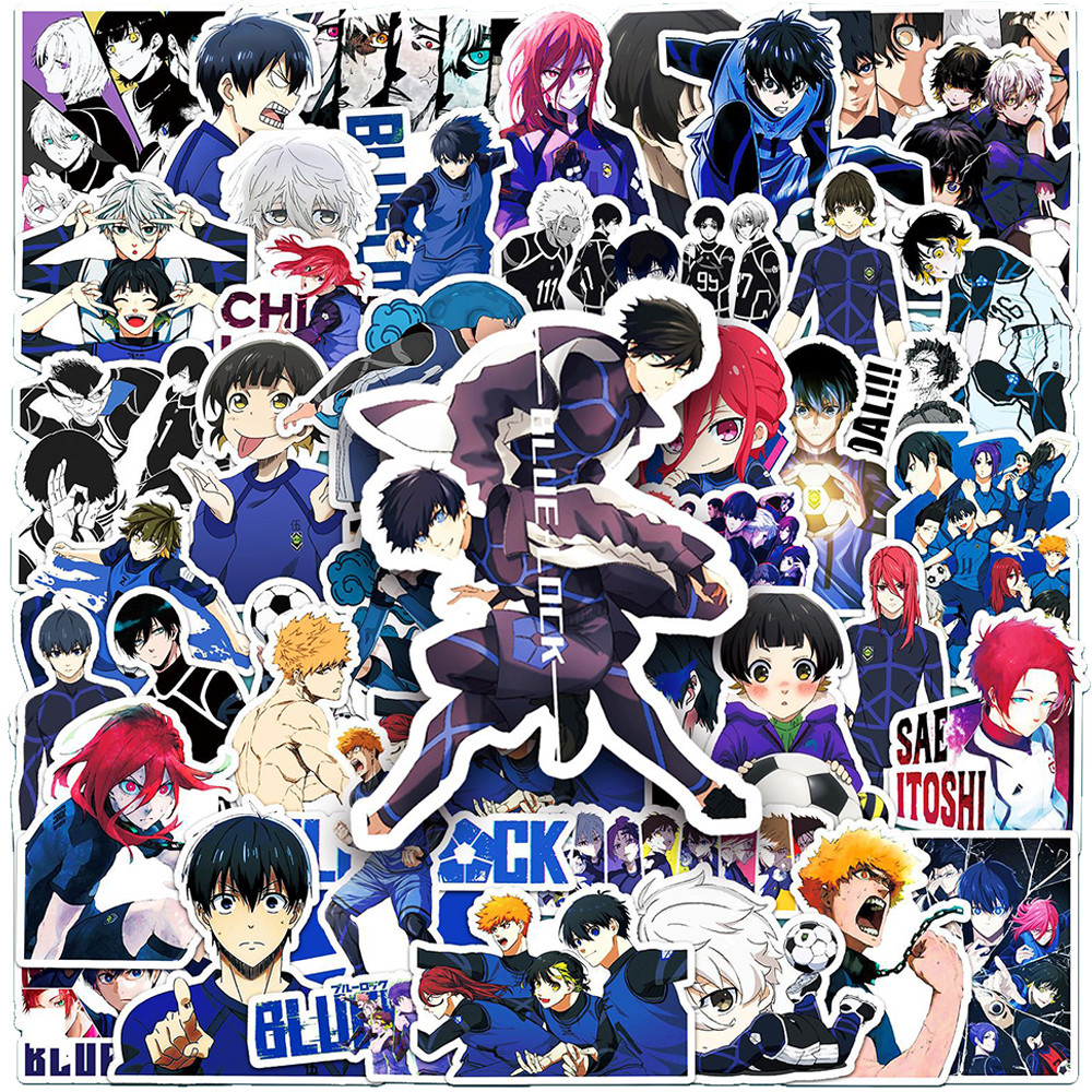 

10/30/50pcs Cool Nagi Bachira Blue Lock Stickers Isagi Chigiri Anime Sticker Waterproof Suitcase Luggage Notebook Shidou Decals