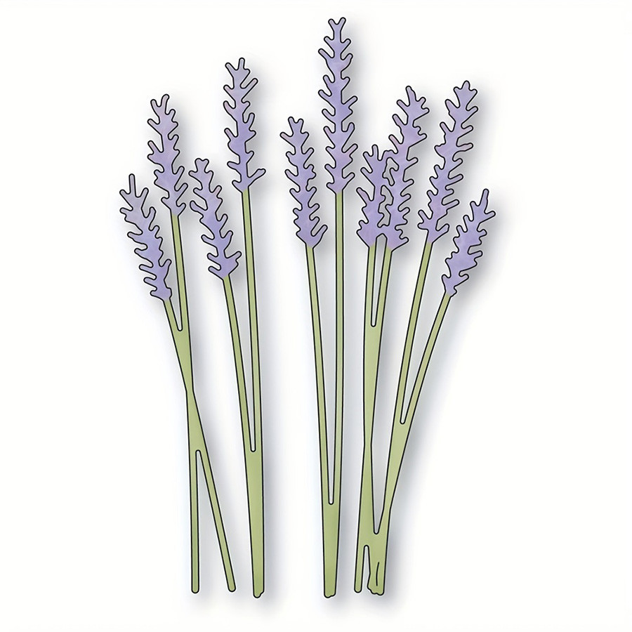 

Lavender bouquet metal cutting mold card making DIY scrapbook photo album craft decorative embossing tool