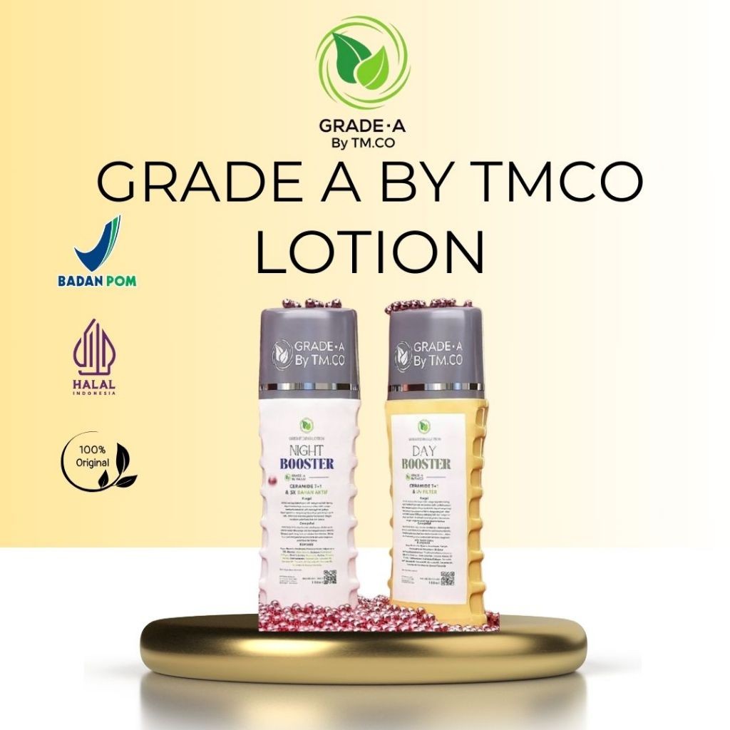 GRADE A BY TMCO - Paket Lotion Injeksi Boster Pagi Dan Malam 100ml